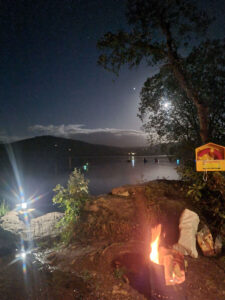 Campfire at Caragh Lake